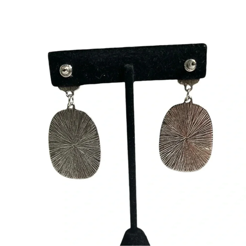 NWT 3 for $20 Silver Turquoise & White Stone Pierced Dangle Earrings “you pick 3 - Picture 4 of 5